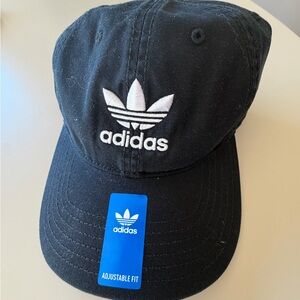 Adidas Black and Gray Cap